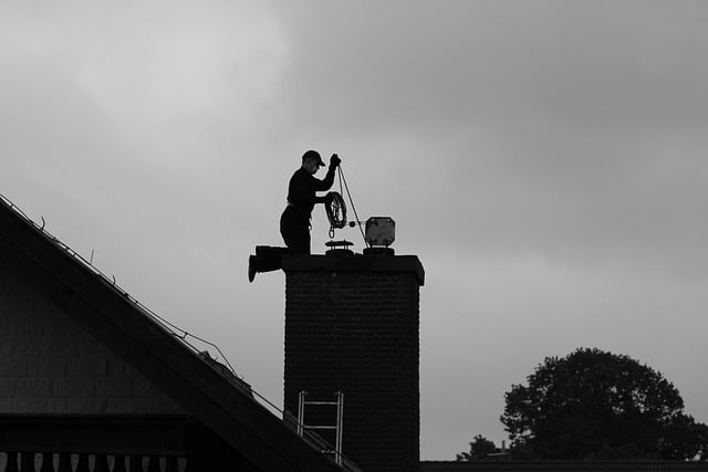 Schoorsteenveger in Tilburg